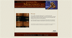 Desktop Screenshot of mercuriolaw.com